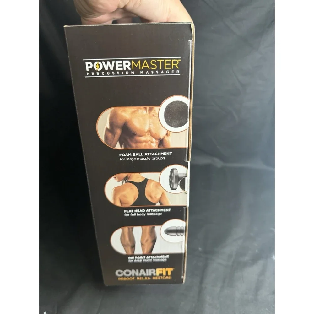 Conairfit Cordless Rechargeable Power Master Percussion Massager 4Speed Setting